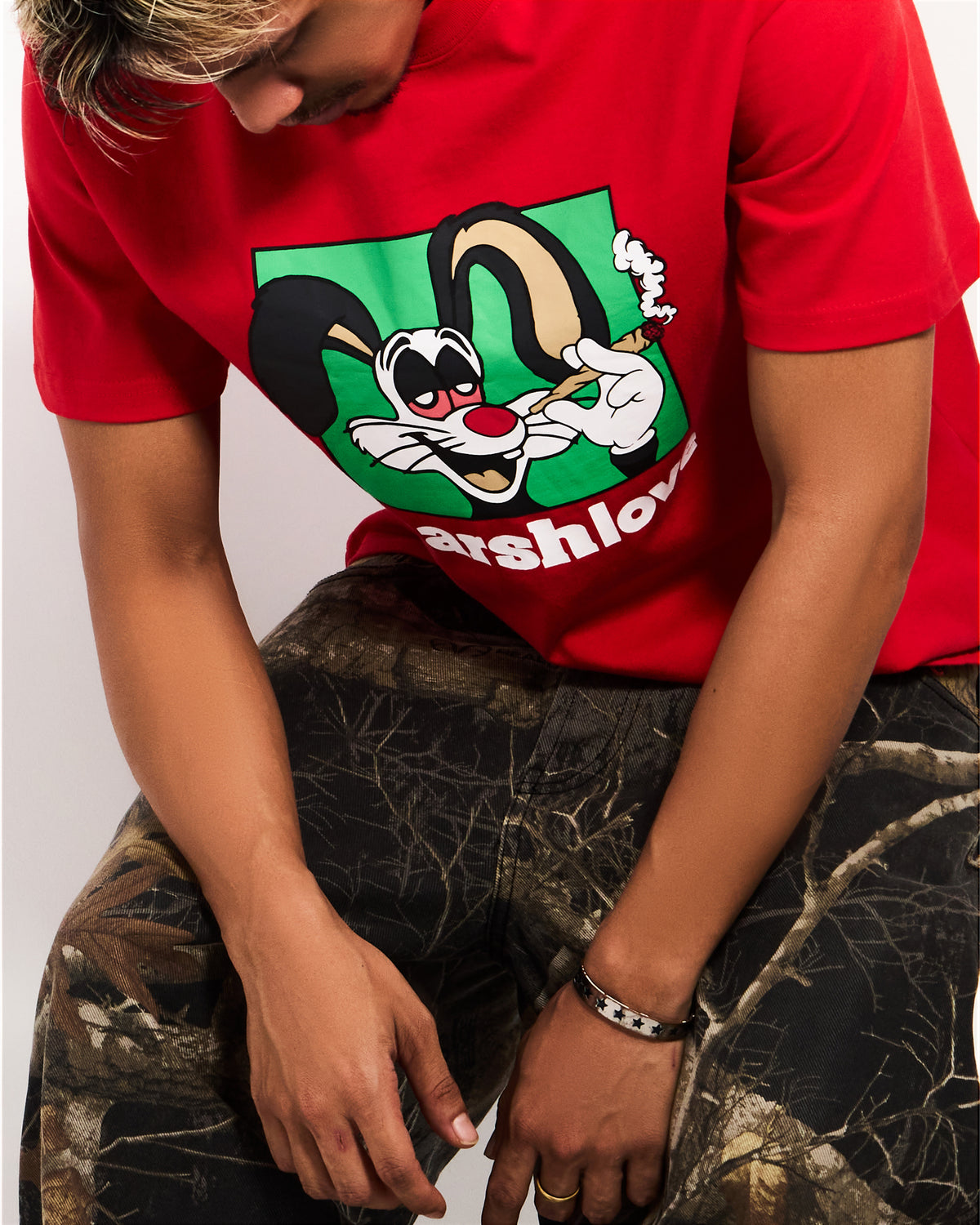 HARSHLOVE RED LOONEY TEE