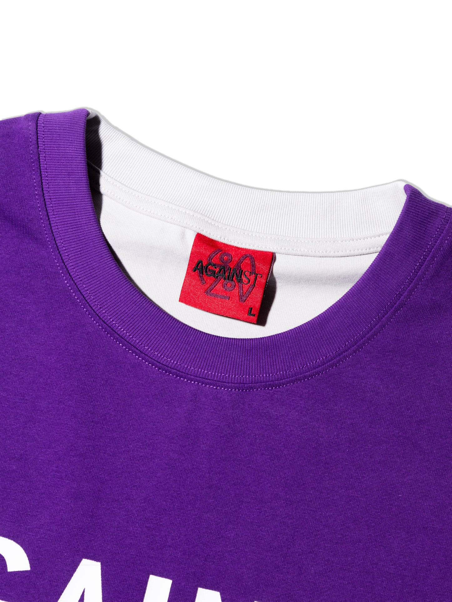 AGAINST SATAN PURPLE TEE