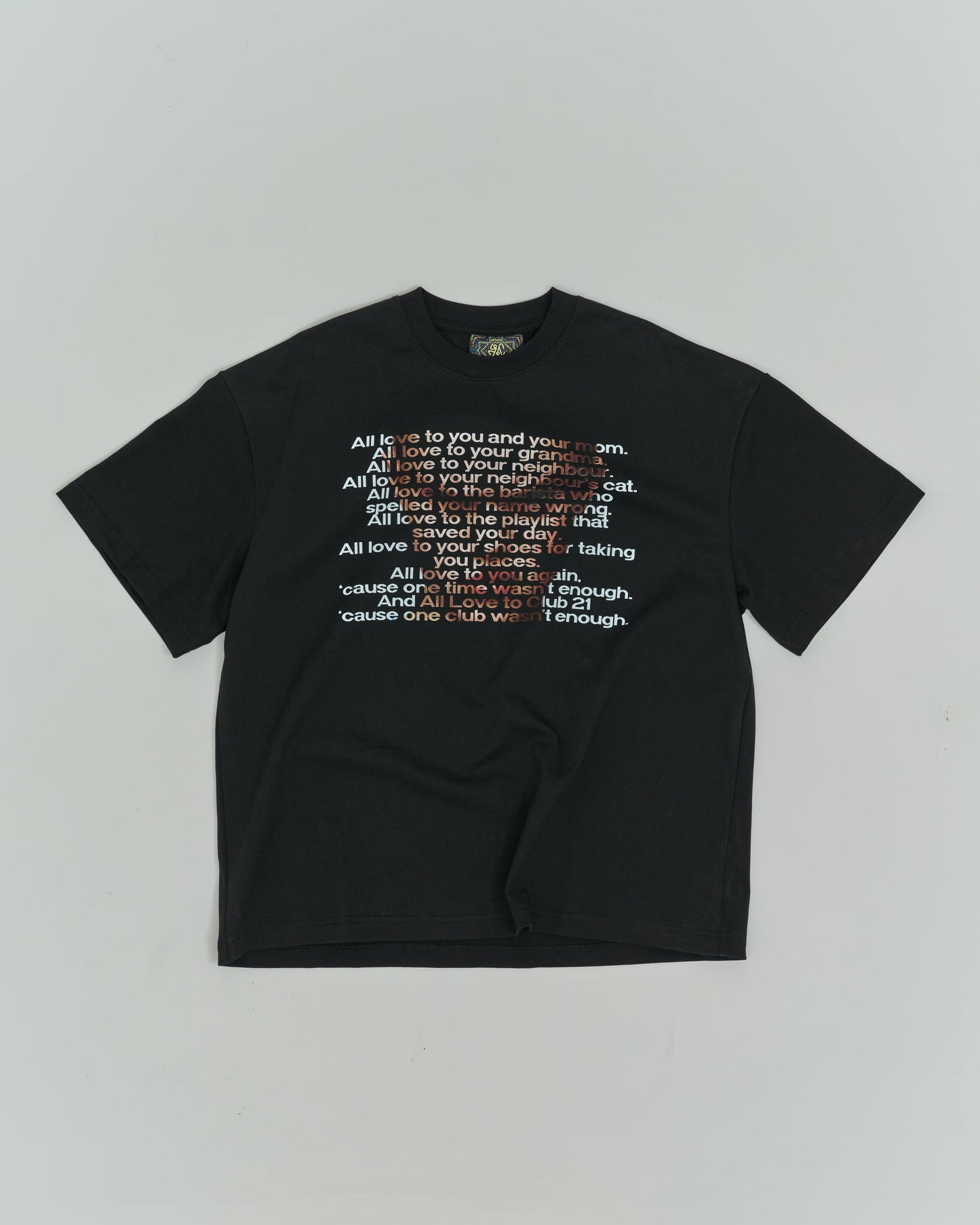 CLUB21 X ALL LOVE SCRIPT TEE