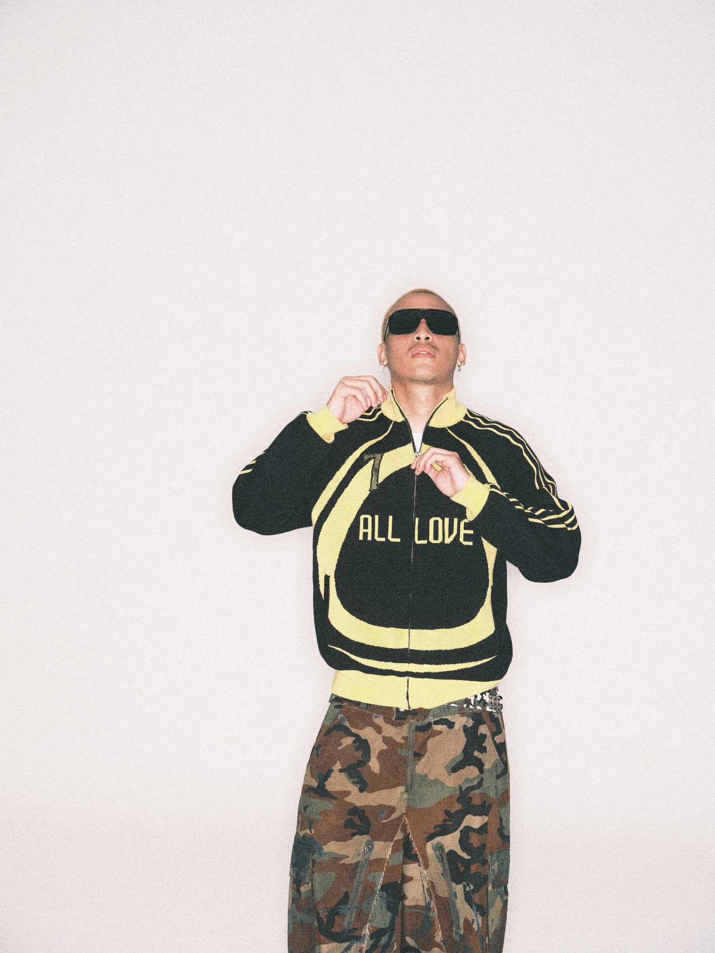 ALL STAR KNIT BLACK/YELLOW TRACKTOP