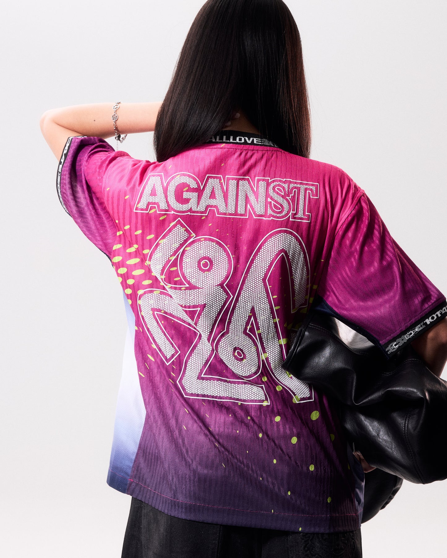 AGAINSTLOVE PINK MOLECULAR JERSEY