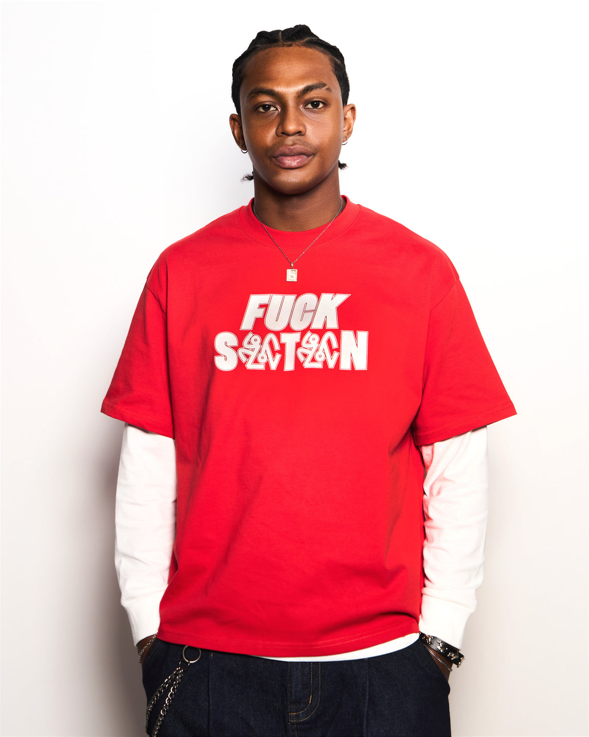 HARSHLOVE RED FUCKSATAN TEE