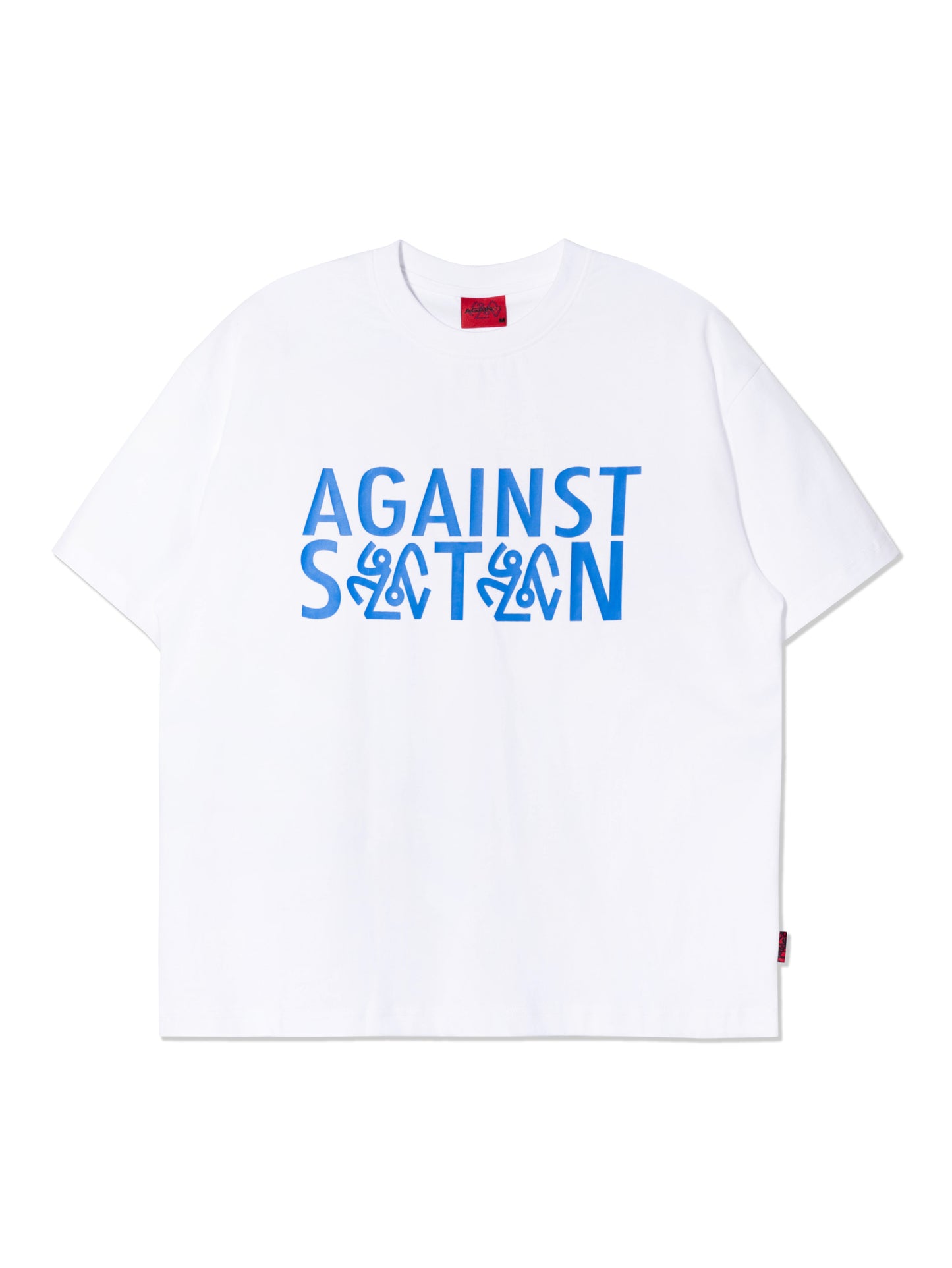 AGAINST SATAN WHITE TEE