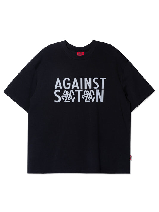 AGAINST SATAN BLACK TEE