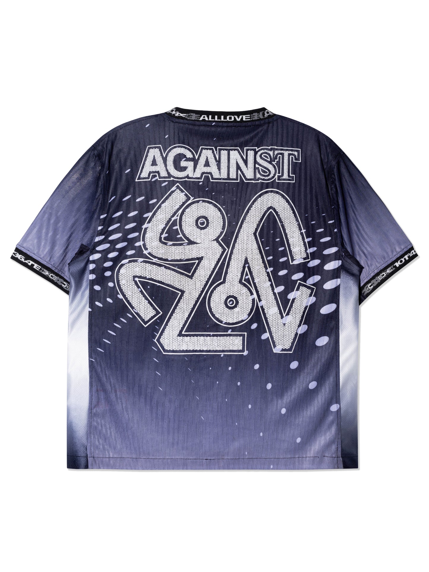 AGAINSTLOVE BLACK MOLECULAR JERSEY
