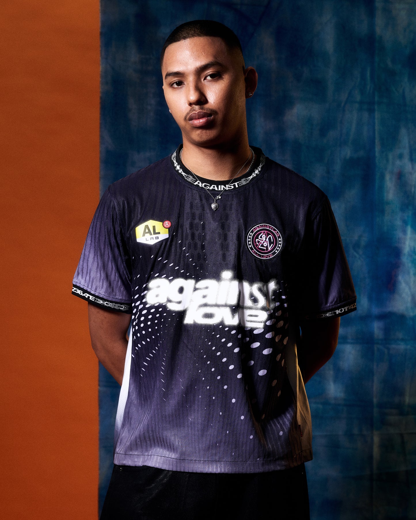 AGAINSTLOVE BLACK MOLECULAR JERSEY