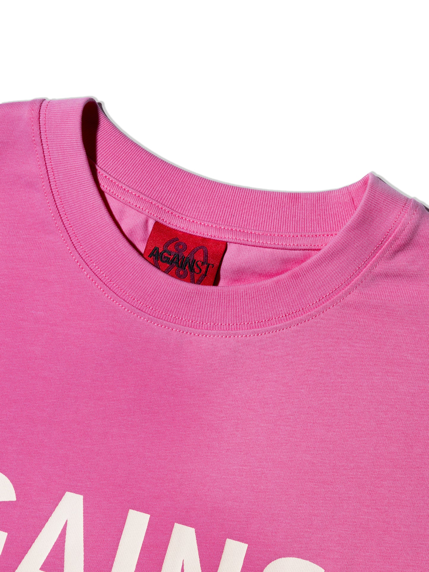 AGAINST SATAN PINK TEE