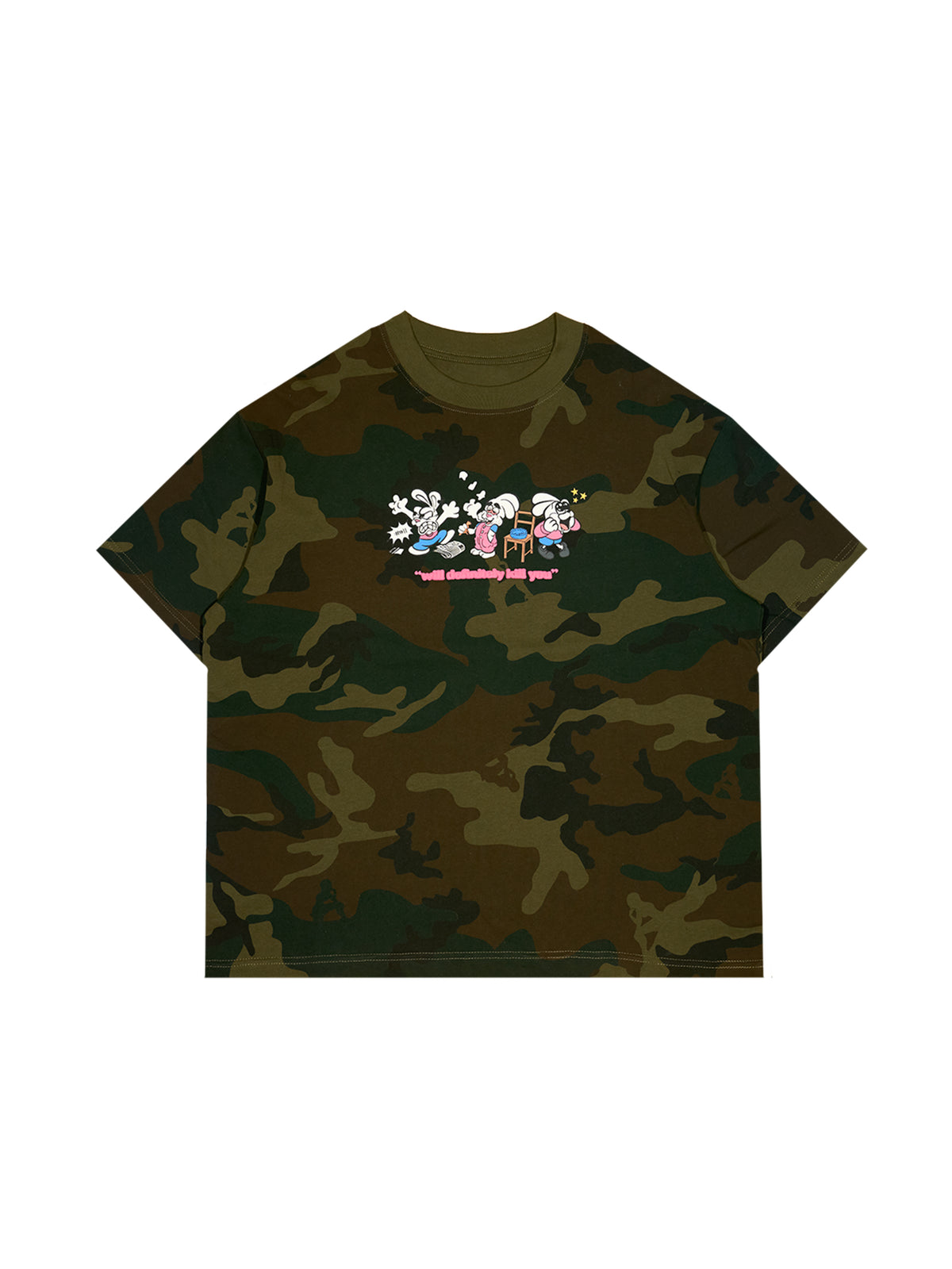 HARSHLOVE CAMO RABBIT TEE