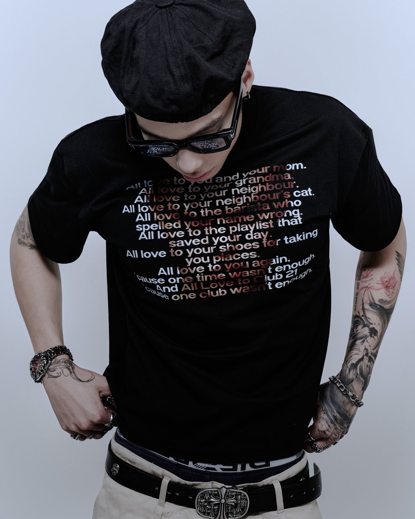 CLUB21 X ALL LOVE SCRIPT TEE