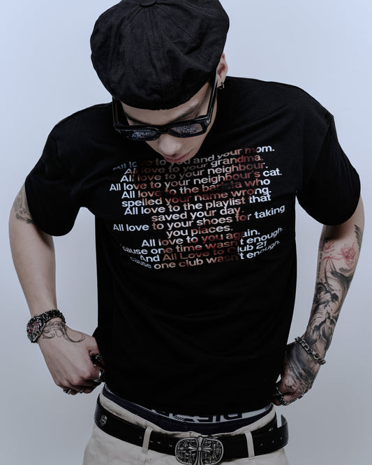CLUB21 X ALL LOVE SCRIPT TEE