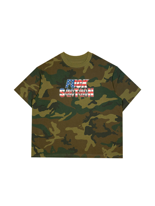 HARSHLOVE CAMO FUCKSATAN TEE