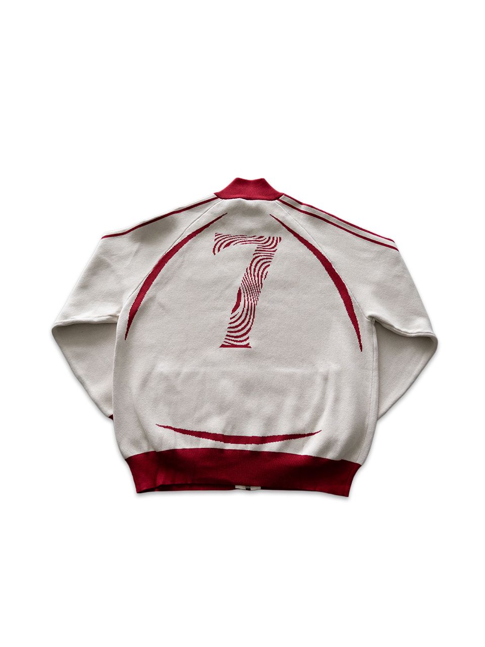 ALL STAR KNIT CREAM/RED TRACKTOP