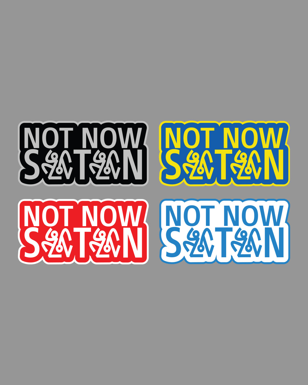 All LOVE NOT NOW SATAN STICKER PACK